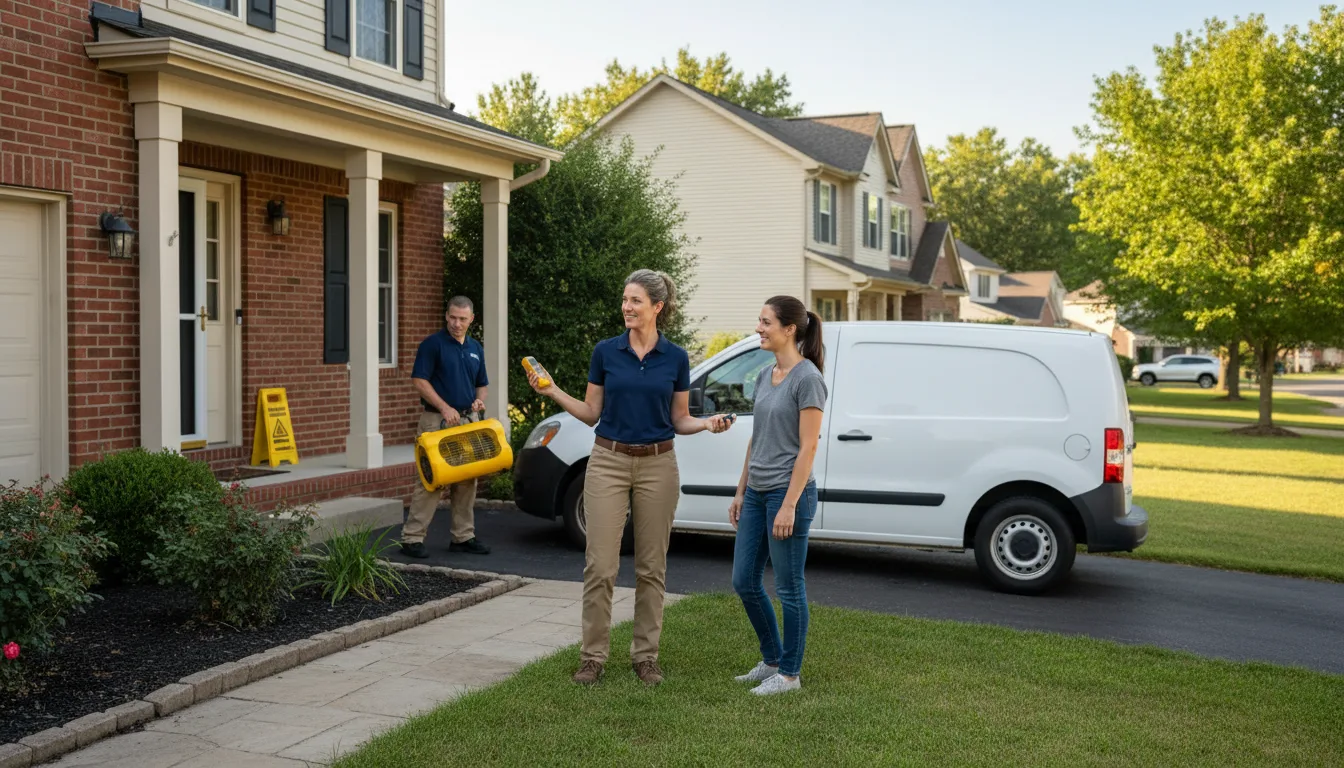 Water restoration image for Dehumidification And Cleanup Services in Bronte, TX
